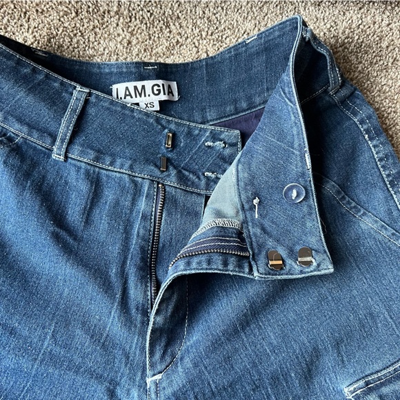 I am Gia wide leg cargo jeans - Picture 4 of 7